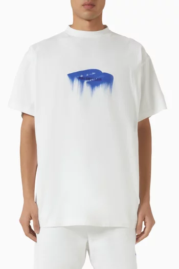 Buy Balenciaga White Wet Brush Oversized T-shirt in Dry Jersey For