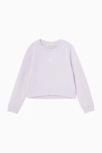 Logo Sweatshirt in Organic Cotton