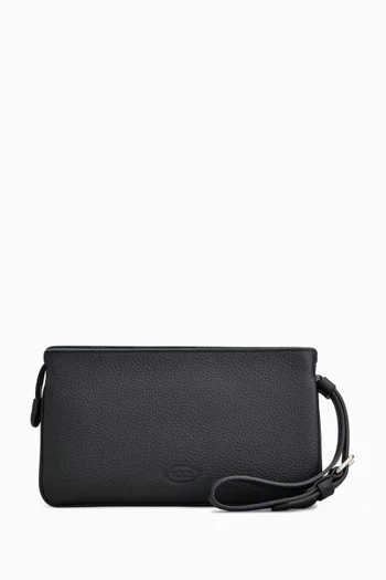 Tim T Timeless Pouch in Grained Leather