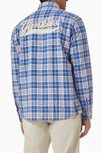 Harbor Checked Shirt in Cotton & Linen