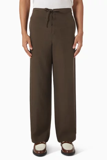 Walk Easy Pants in Silk Gabardine