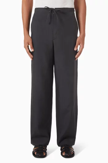 Walk Easy Pants in Silk Gabardine