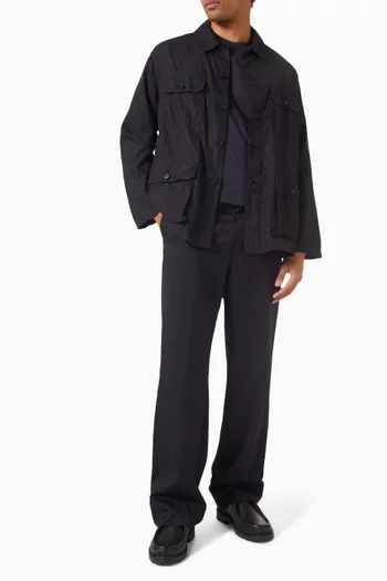 Safari Shirt Jacket in Twill