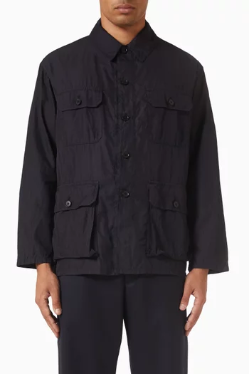 Safari Shirt Jacket in Twill