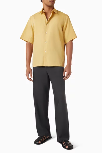 Short-sleeve Shirt in Cotton-blend