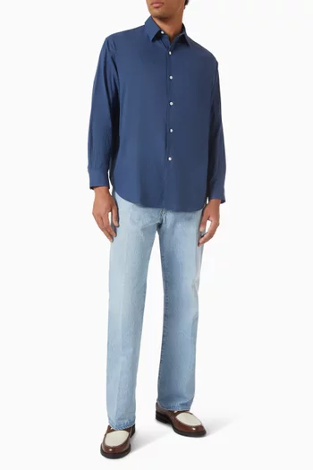 Plain Shirt in Cotton Gauze