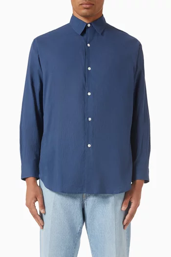 Plain Shirt in Cotton Gauze