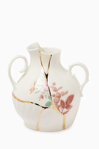Kintsugi Vase in Porcelain & Gold