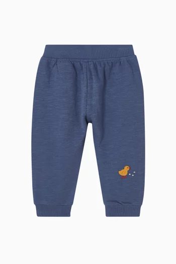 بنطال رياضي مزين بأرانب قطن عضوي