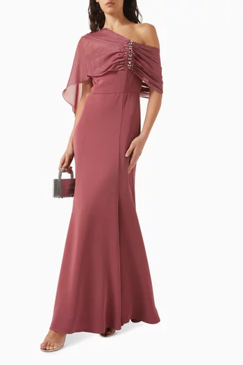 Off-shoulder Maxi Dress