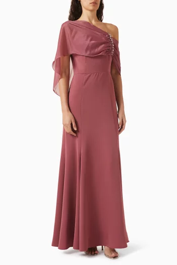 Off-shoulder Maxi Dress