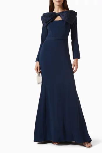Oversized Bow Maxi Dress