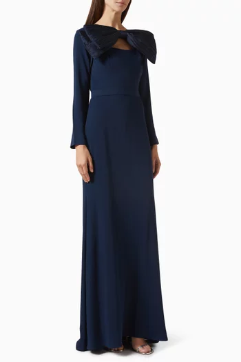 Oversized Bow Maxi Dress
