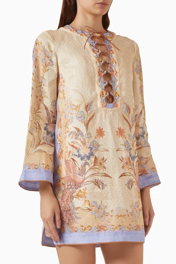 zimmermann floral linen midi-dress Zimmermann Patience Floral Linen Midi Dress main image 1