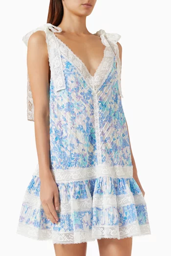 Solstice Lantern Mini Dress in Cotton