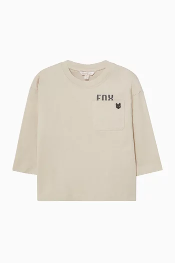 تي شيرت اوتباك ادفينتشر فوكس قطن للأولاد الرضع