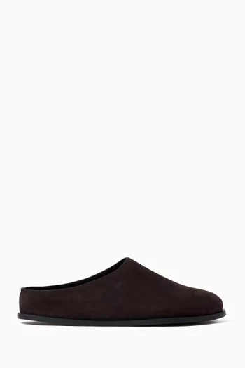 Lou Clog Slippers  in Suede