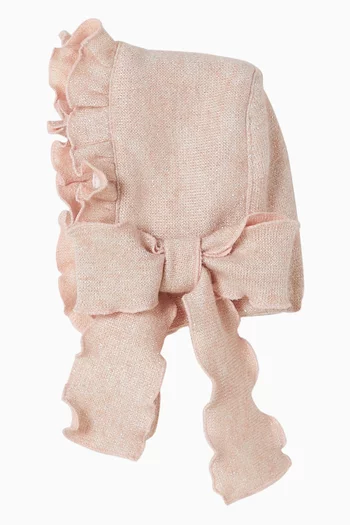 Ruffle-trim Bonnet