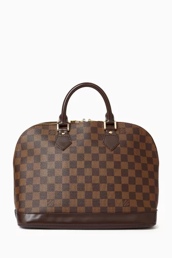 Alma PM Bag in Damier Ebene Canvas