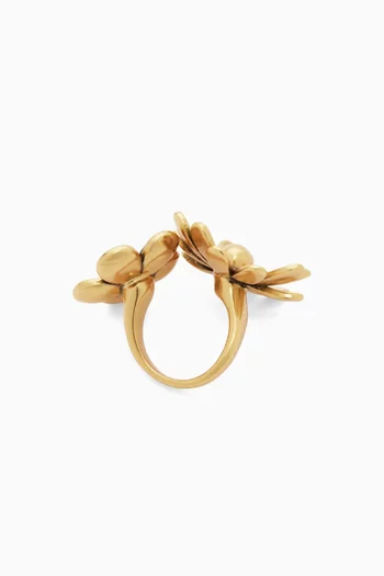 The Daisy Wild Ring in Gold-plated Brass
