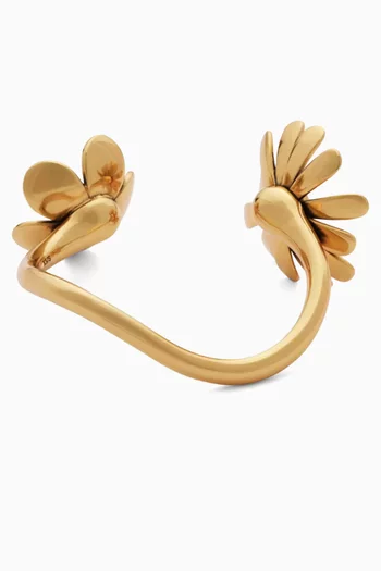 The Daisy Wild Cuff in Gold-plated Brass