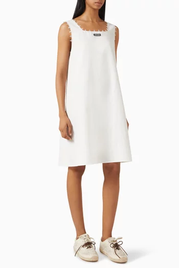 miu miu white dress PO – Belinda International Embroidered logo Miu Miu // Star Embellished