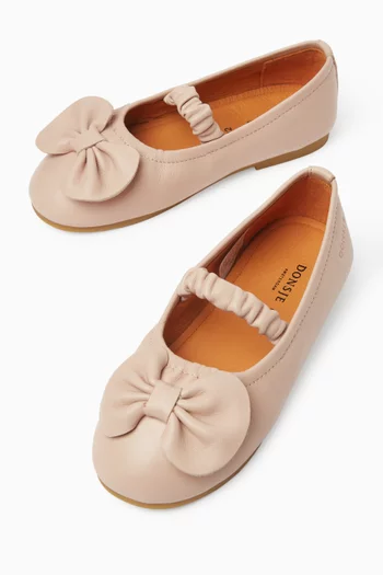 Mylah Ballerina Flats in Leather