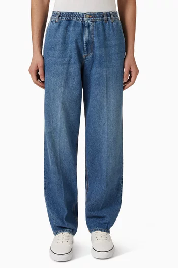 Clay Creased Pants in Denim