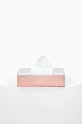 Tissue Box in Quartz & Acrylic