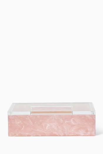 Tissue Box in Quartz & Acrylic