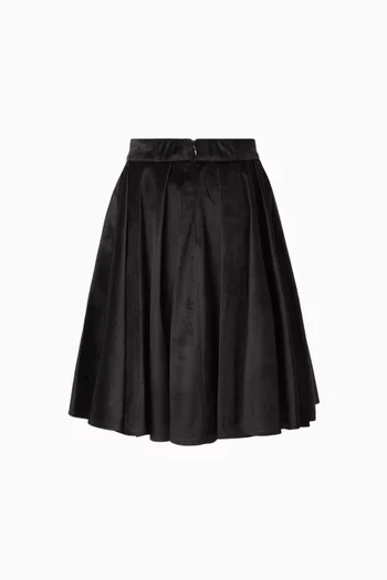 Flared Skirt in Velvet