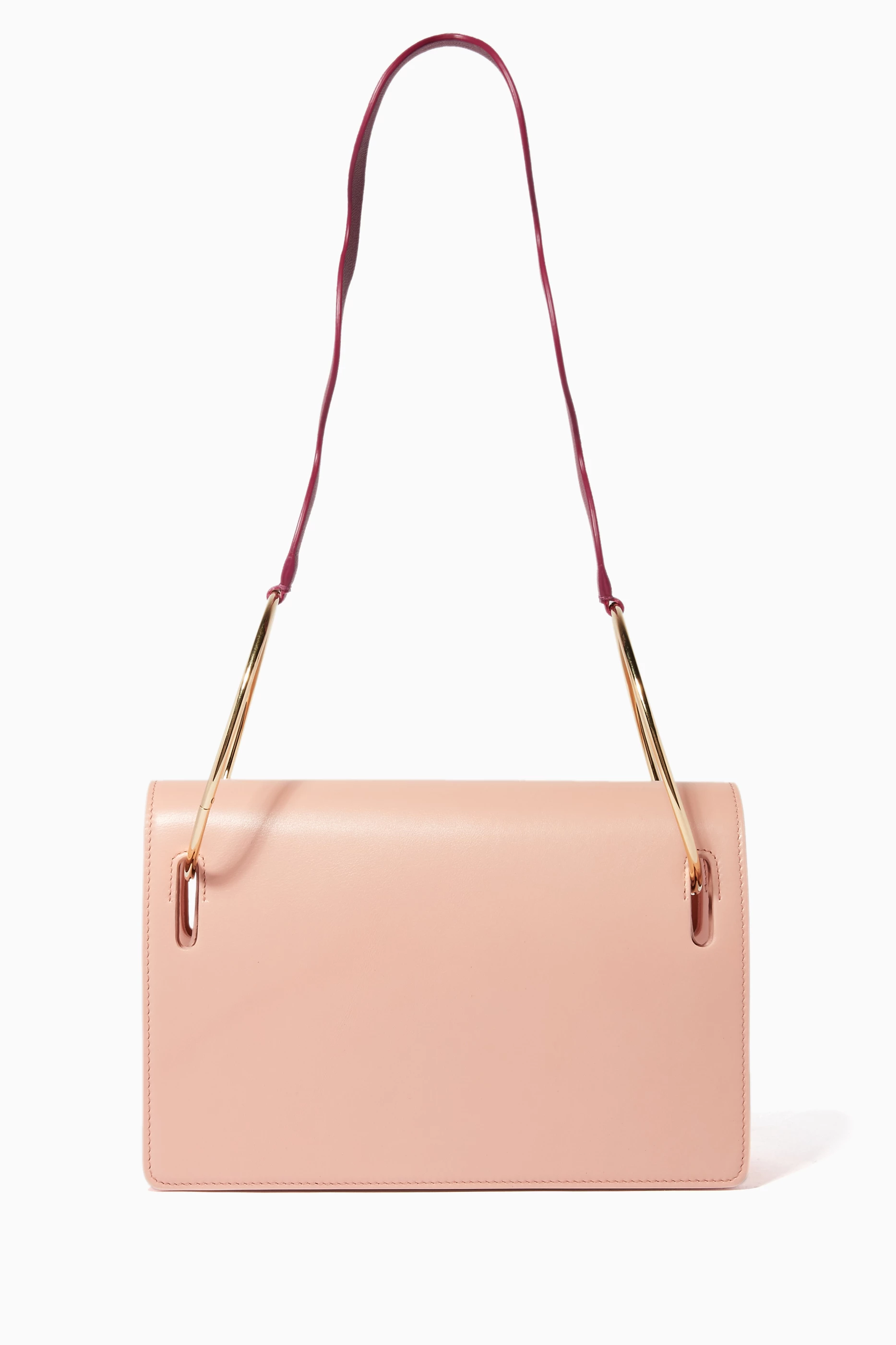 Buy Roksanda Pink Light Pink Dora Leather Shoulder Bag for Women