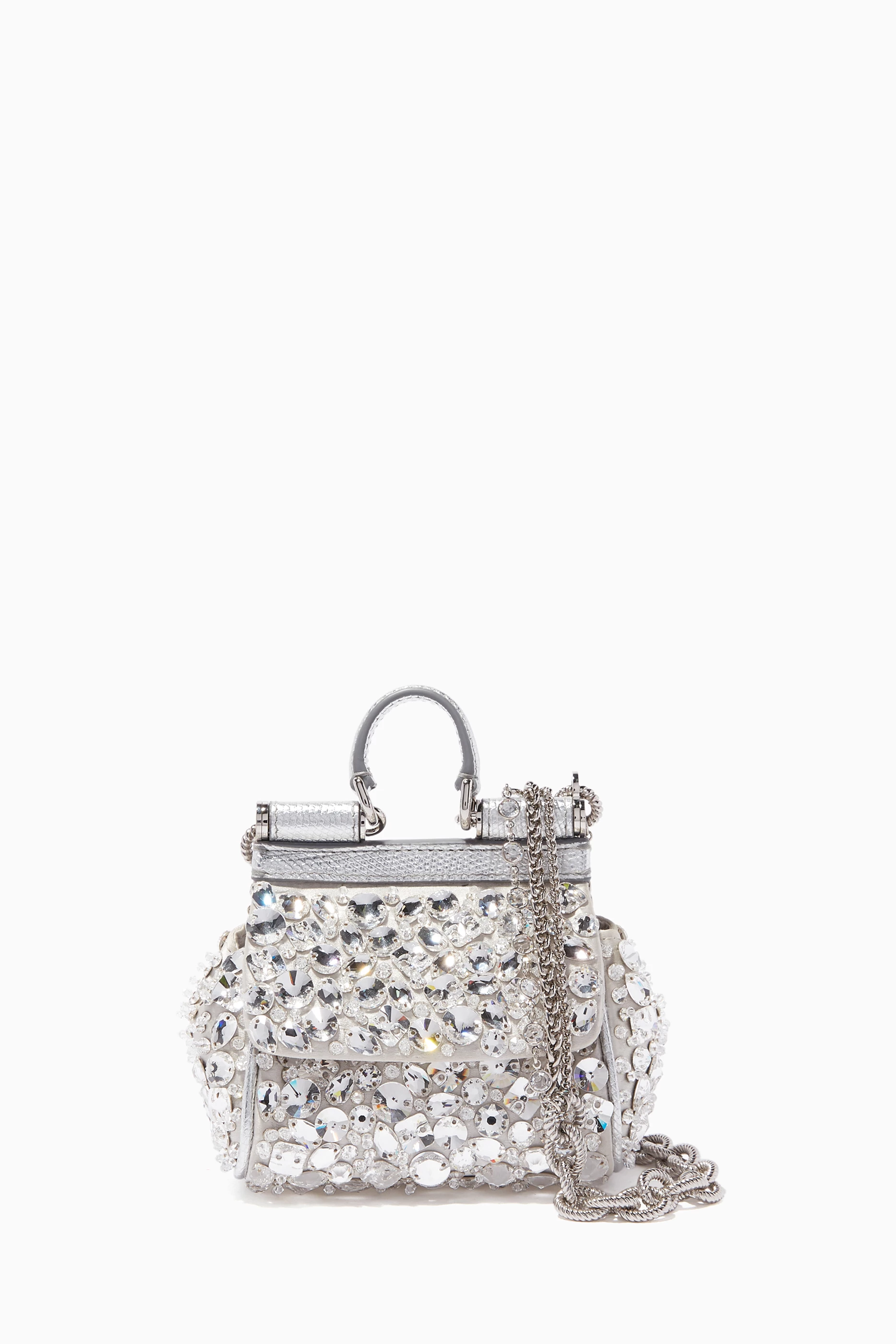 SOLD DOLCE GABBANA Crystal Embellished Sicily bag