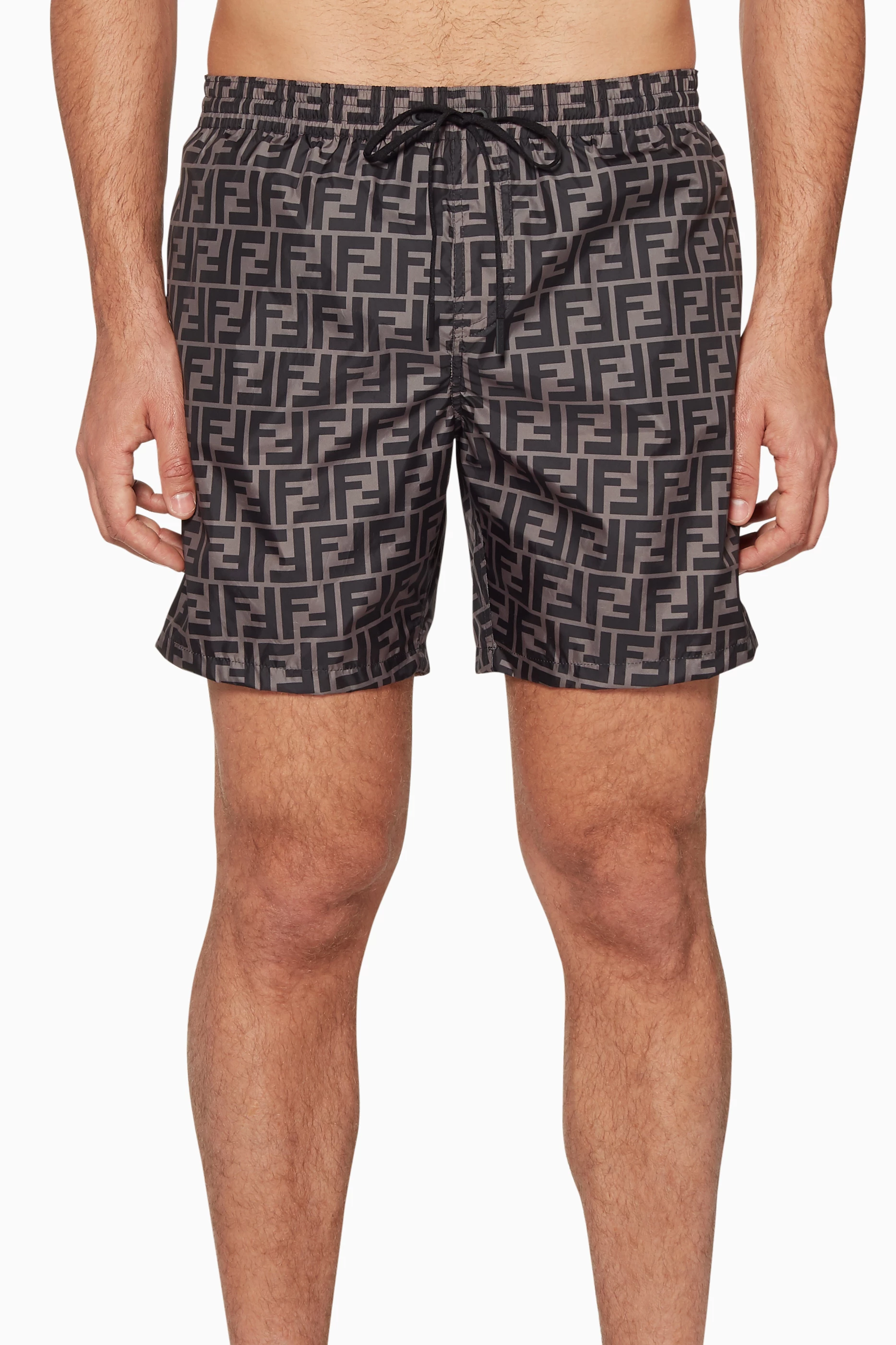 Fendi swim top shorts grey