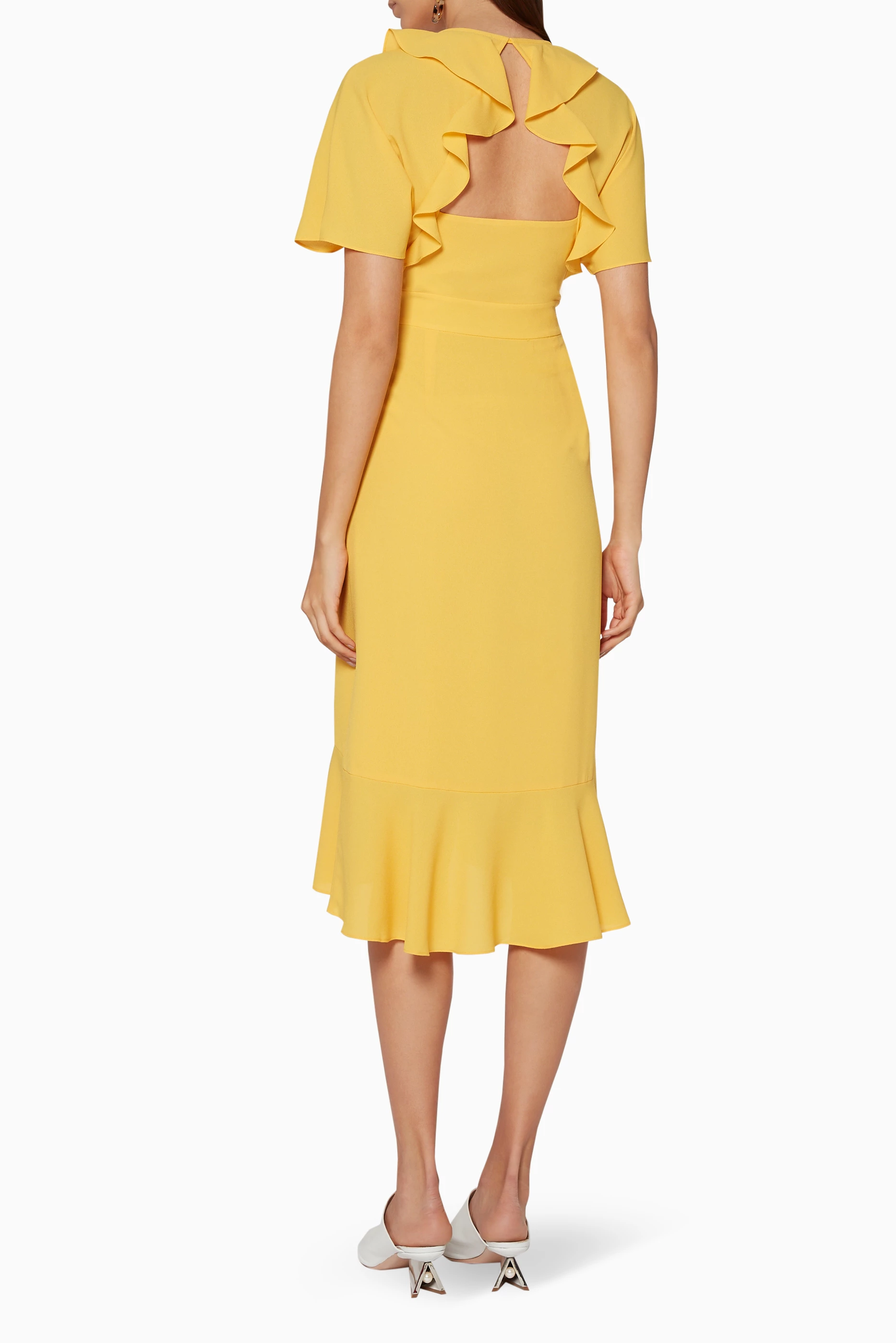 Abigail frill hotsell wrap dress