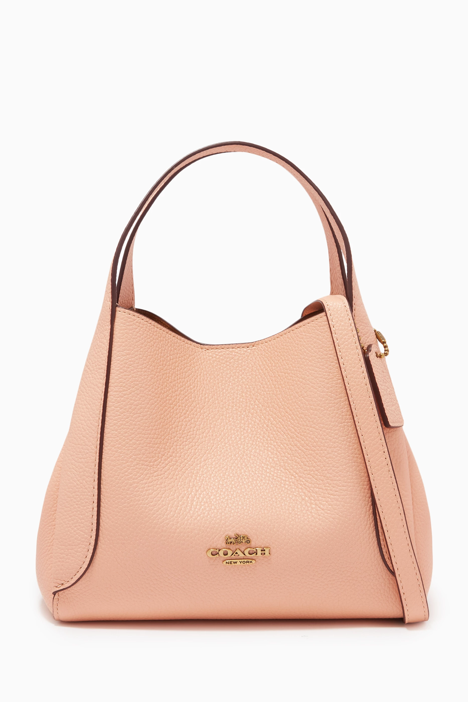 Buy Coach White Hadley Hobo 21 Bag in Pebble Leather for WOMEN in
