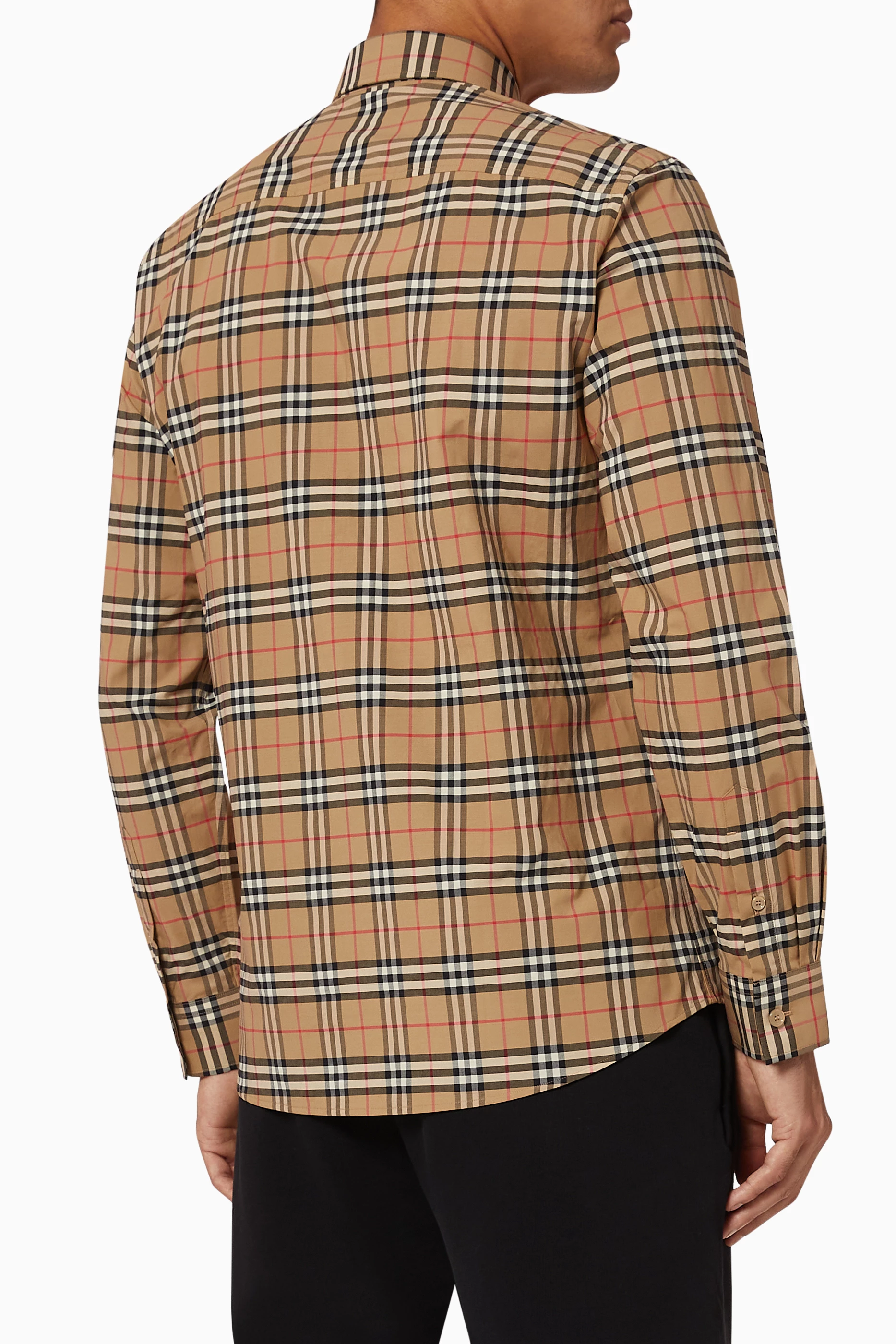 Burberry shirt mens brown outlet
