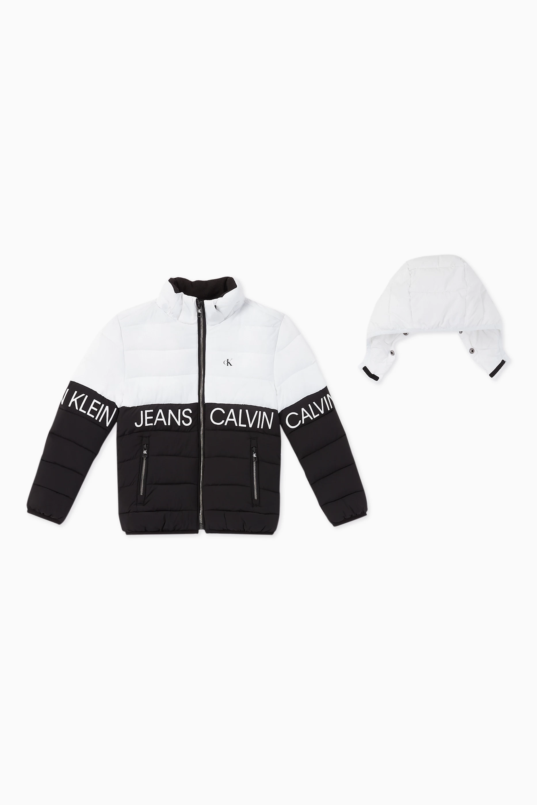 Calvin klein retailers mid weight down nylon parka