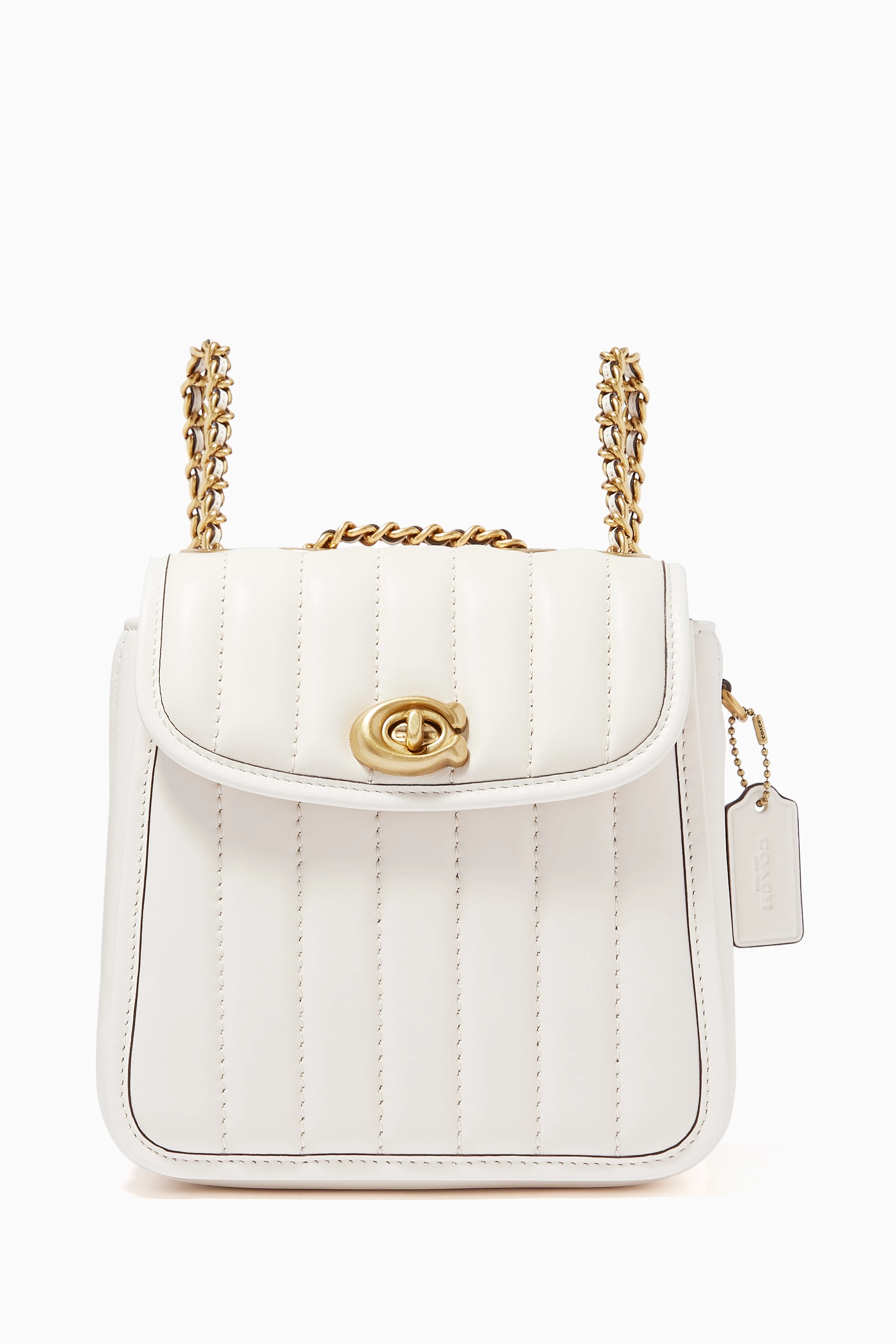 Coach parker deals backpack white