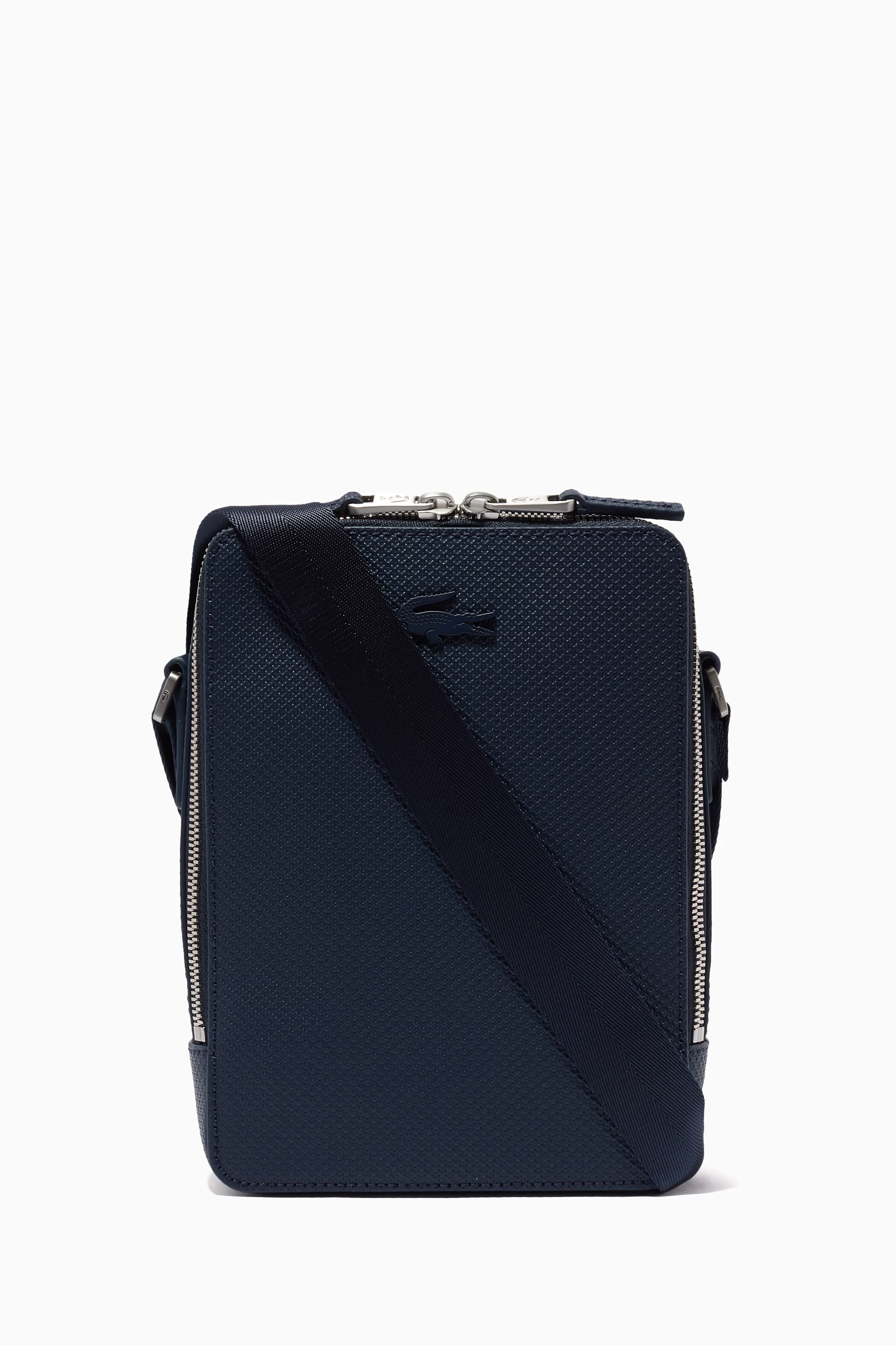 Men's chantaco vertical matte piqué leather bag hot sale