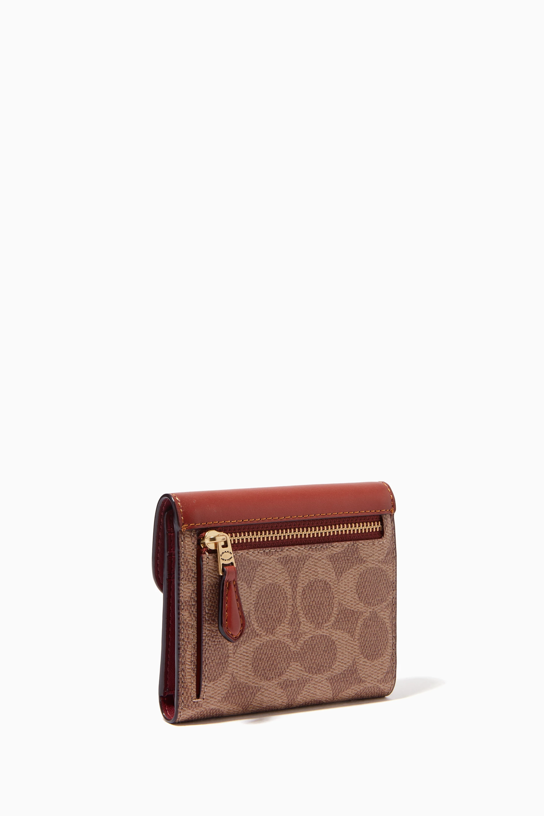 Tan coach new arrivals wallet