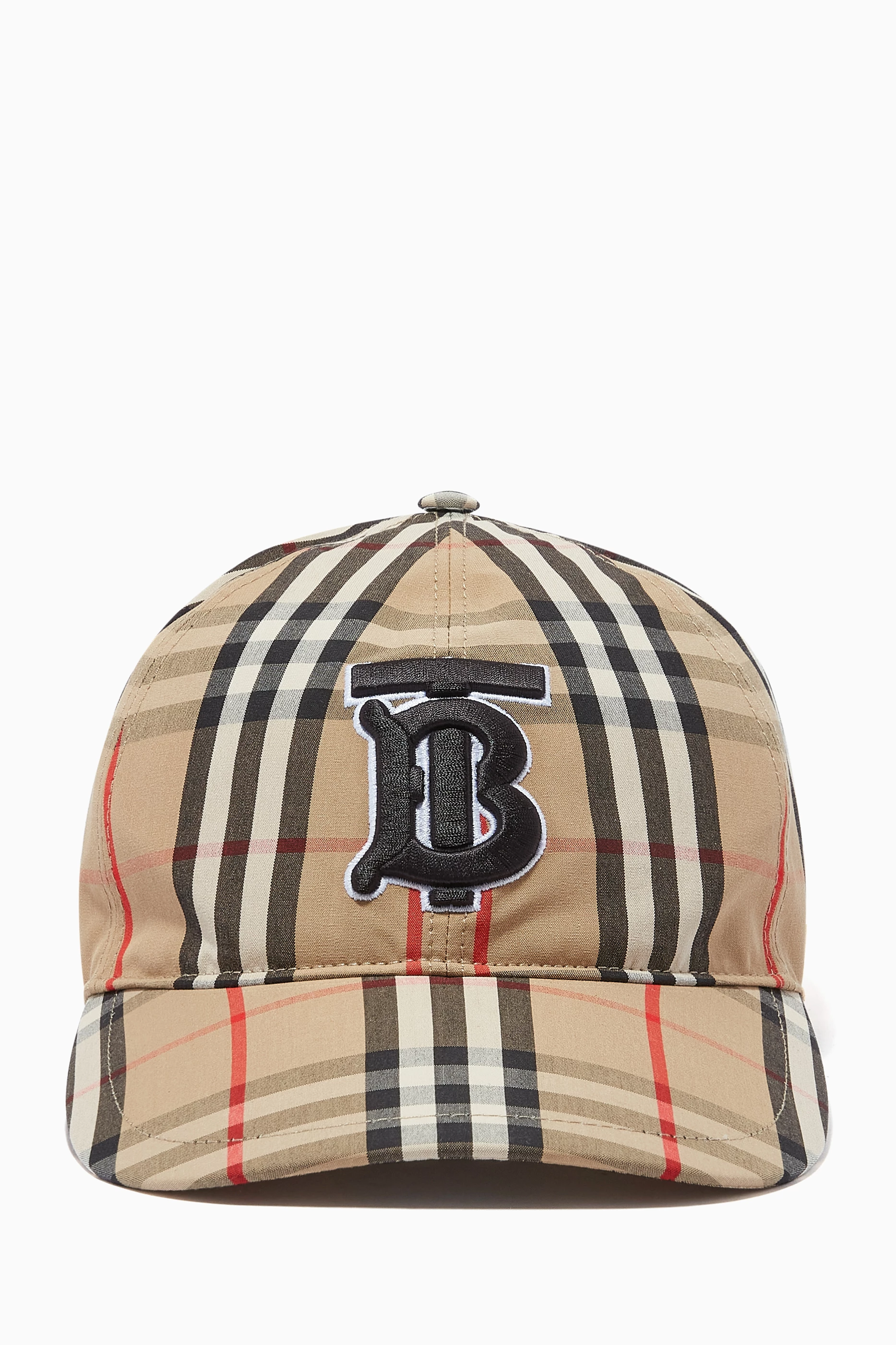 Monogram motif vintage check cotton baseball cap Clearance