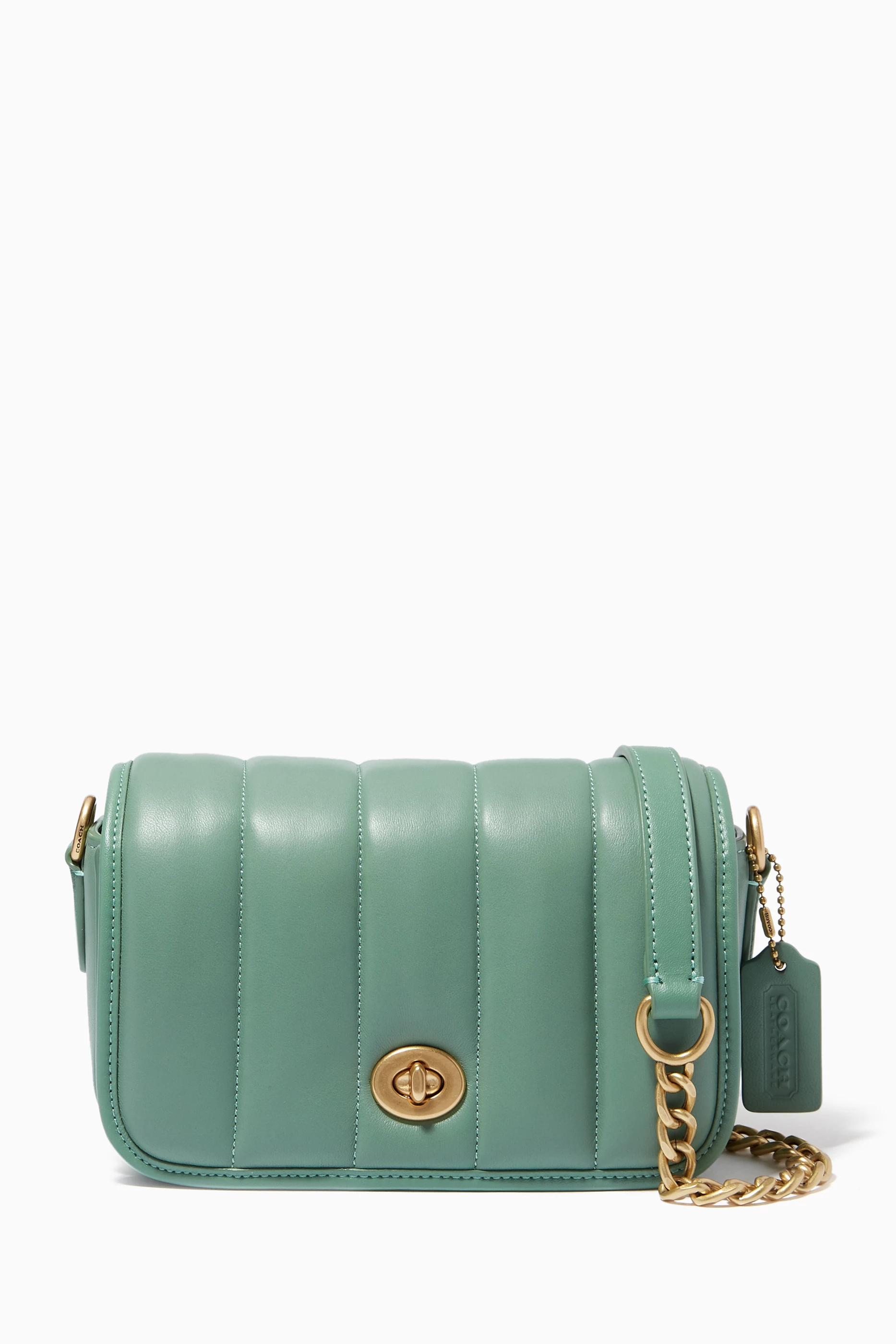 Buy Coach Green Dinky 18 Bag with Quilting Online for Women Ounass Oman