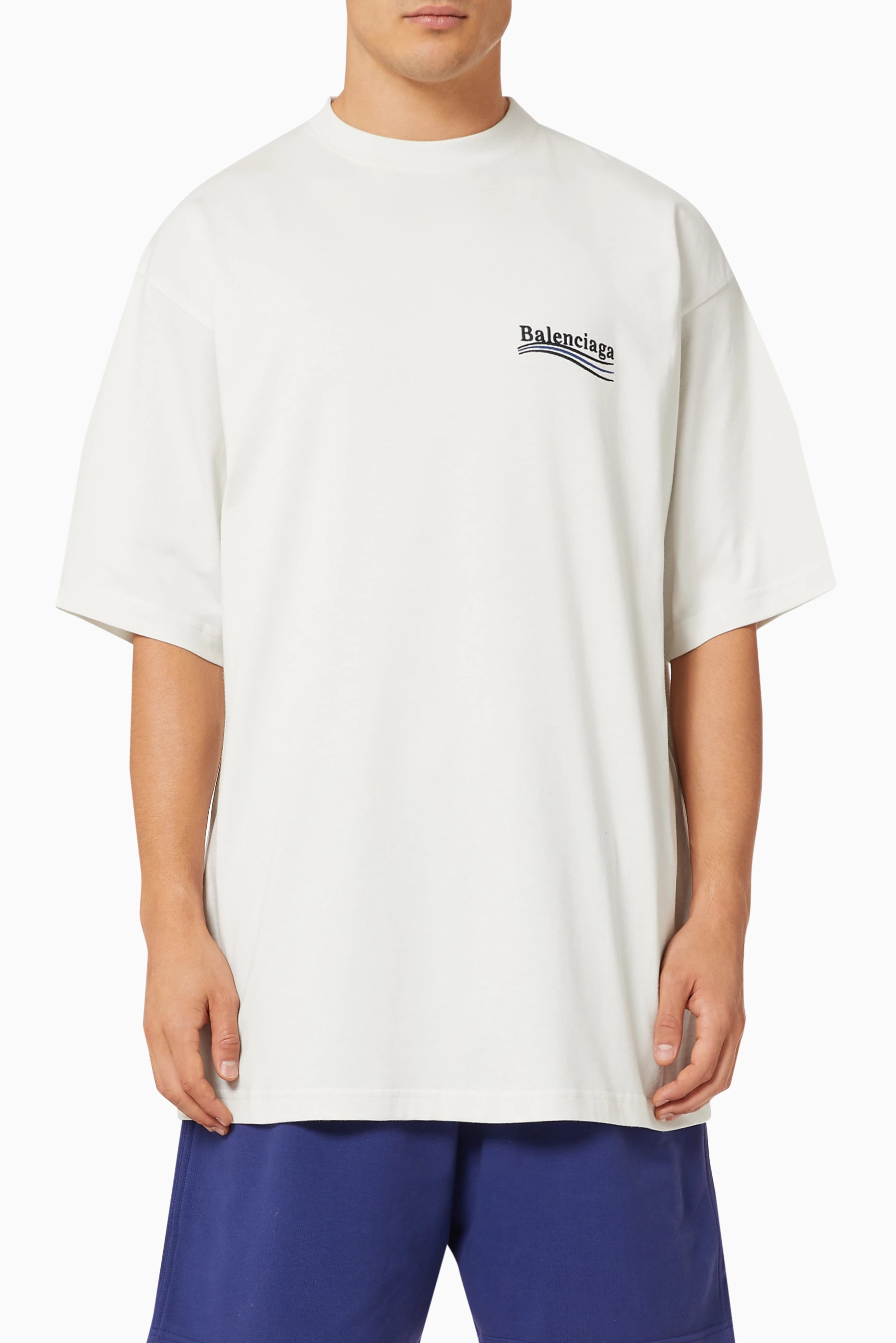 Buy Balenciaga Neutral Maison Balenciaga Medium Fit T-shirt in Cotton  Jersey for MEN in Oman