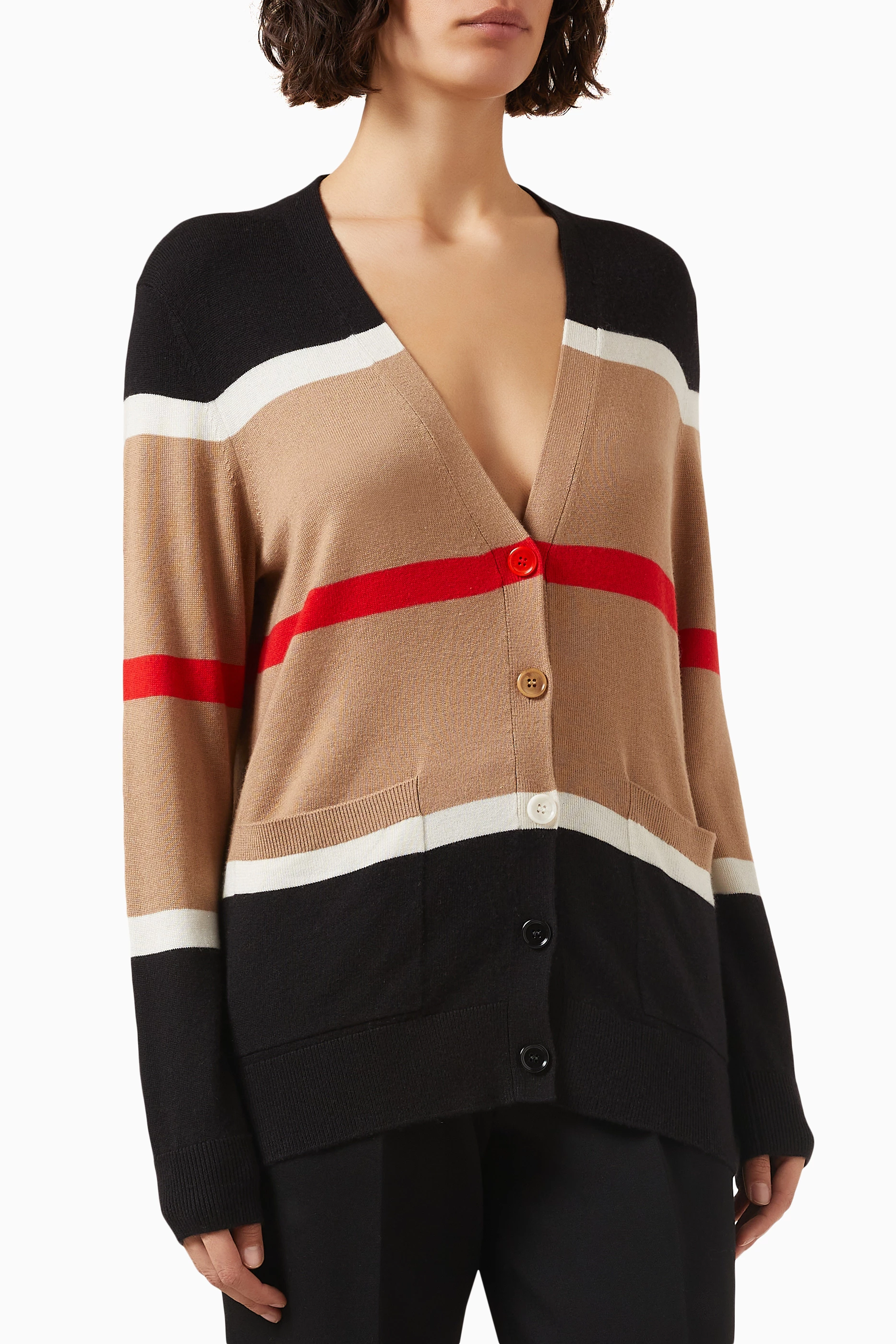 Burberry hot sale striped cardigan