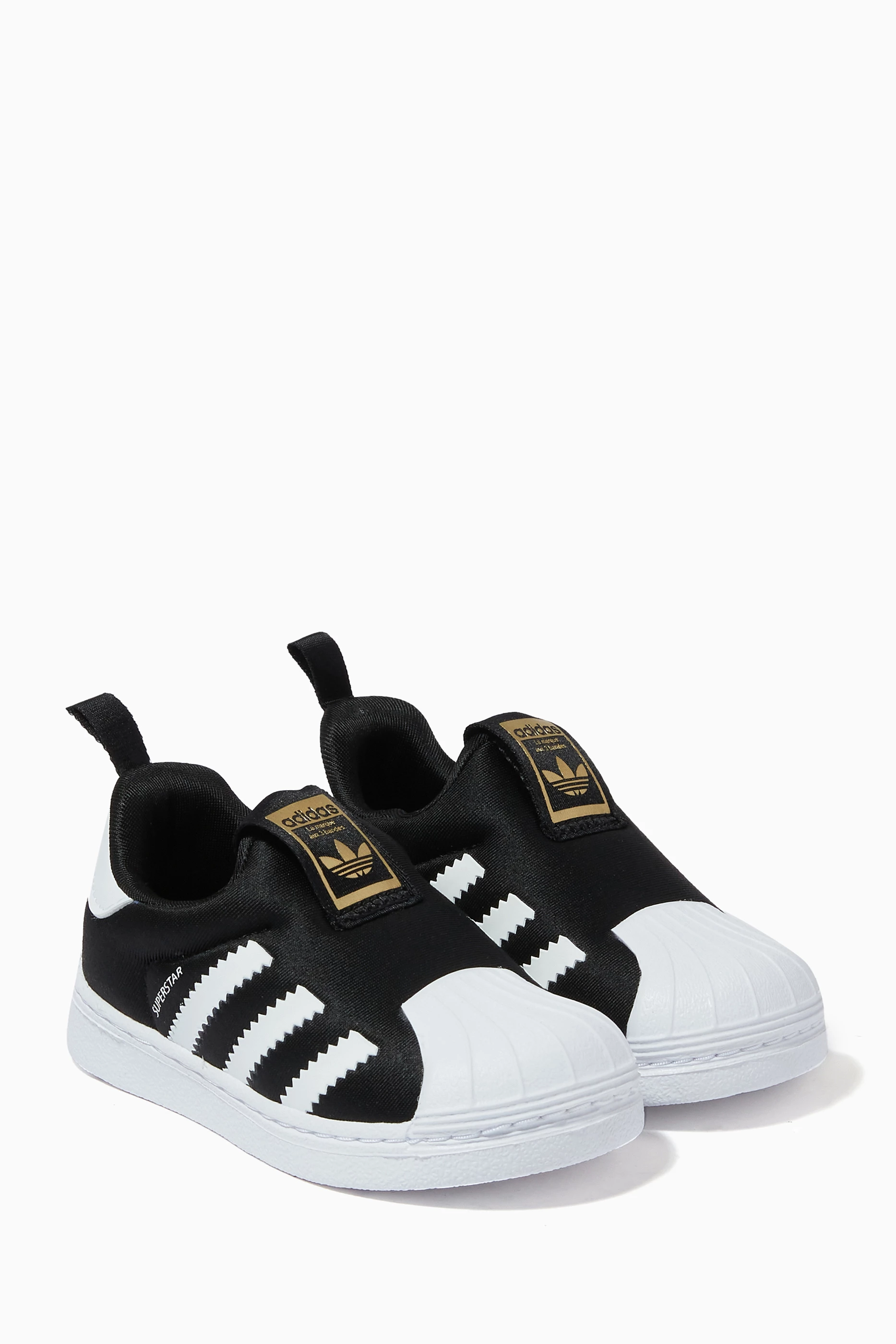 Superstar slip on kids gold sale