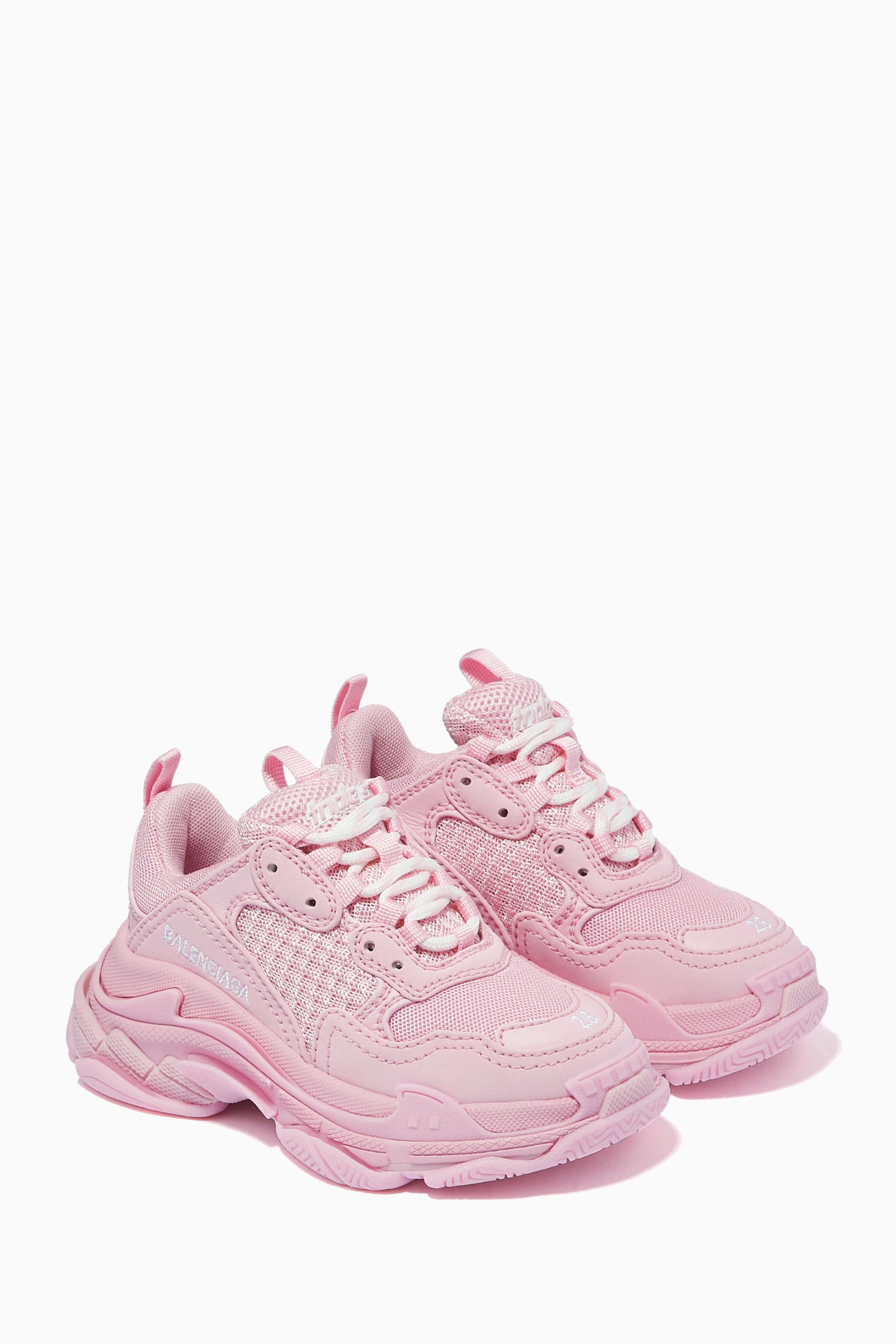 Pink balenciaga sneakers triple s outlet