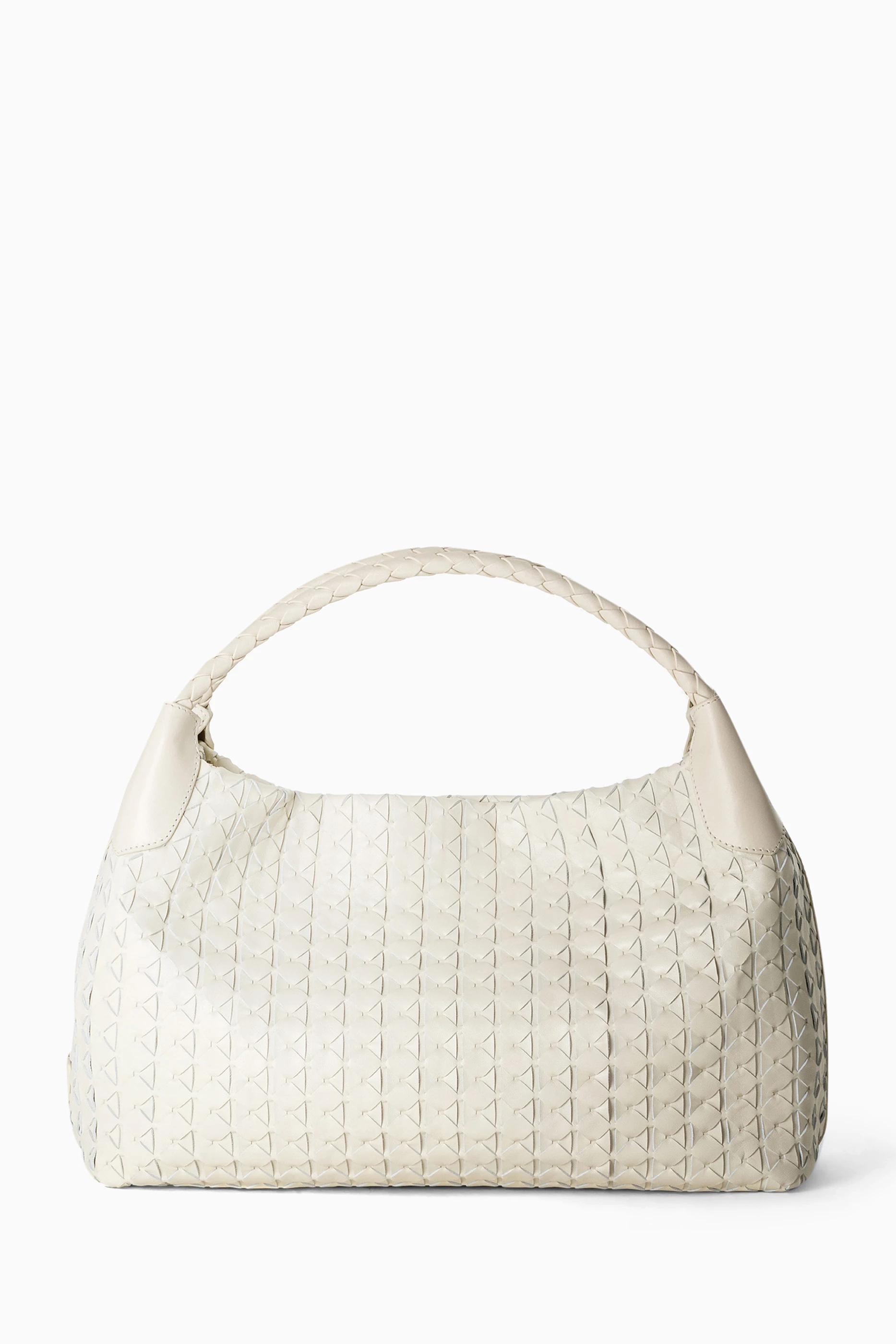 Serapian Secret Tote Bag in Mosaico, Woman, Off-White