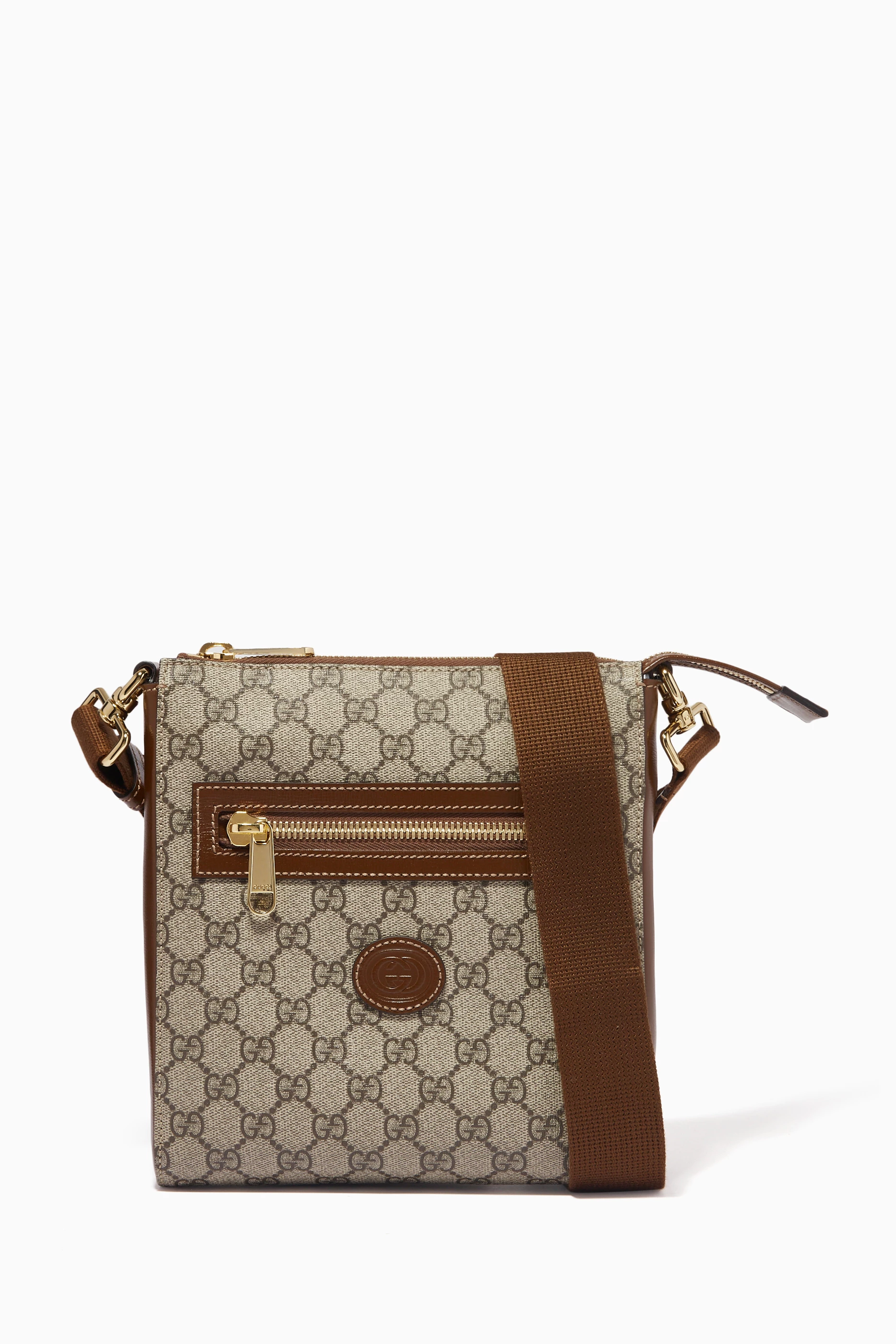 Buy Gucci Neutral GG Supreme Messenger Bag in GG Supreme Canvas