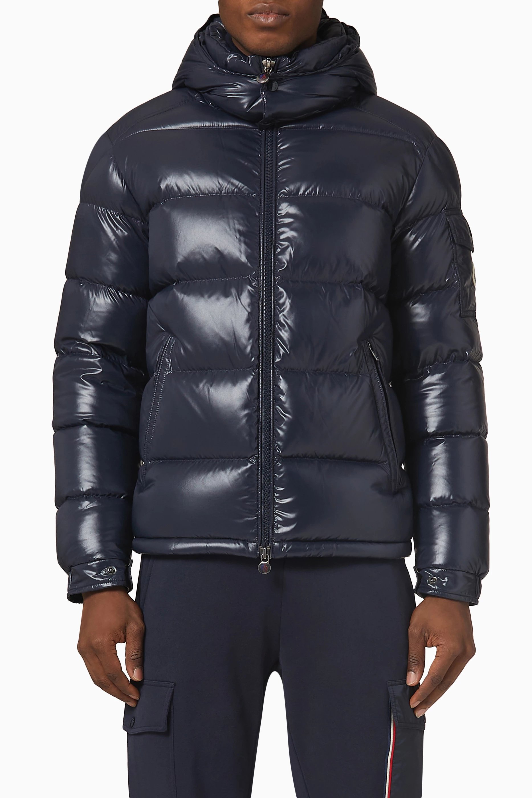 Buy Moncler Blue Maya Jacket in Quilted Nylon for Men in Oman Ounass